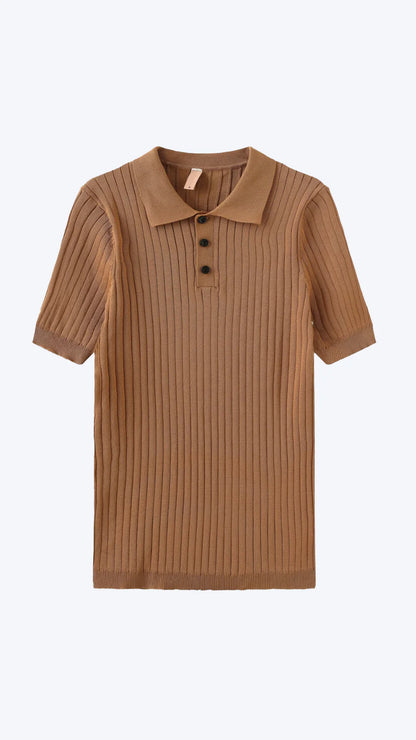 Men's Knitted Polo Shirt