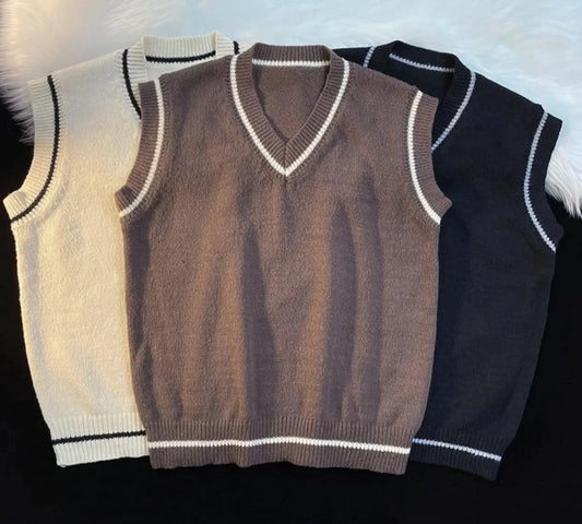 Men's V-Neck Sleeveless Sweater