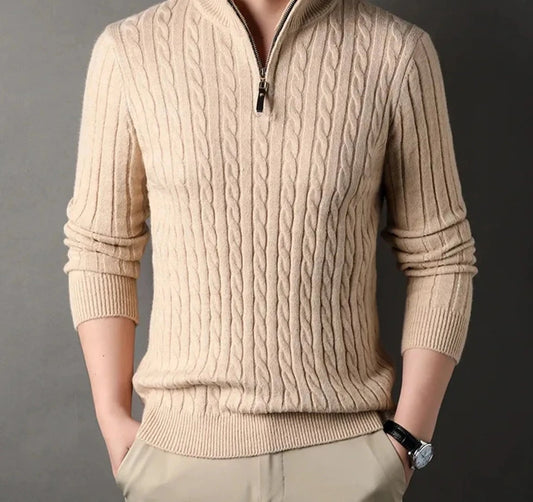 Men's Quarter Zip Sweater