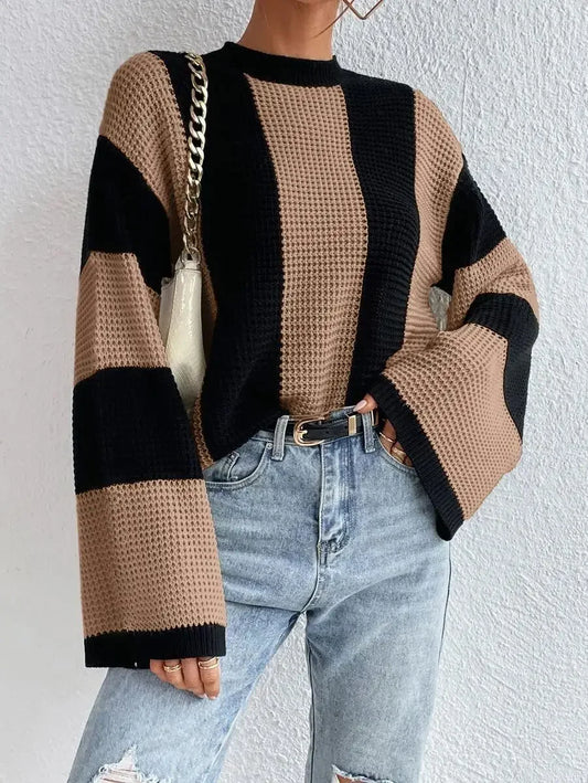 Striped Women Oversize Sweater