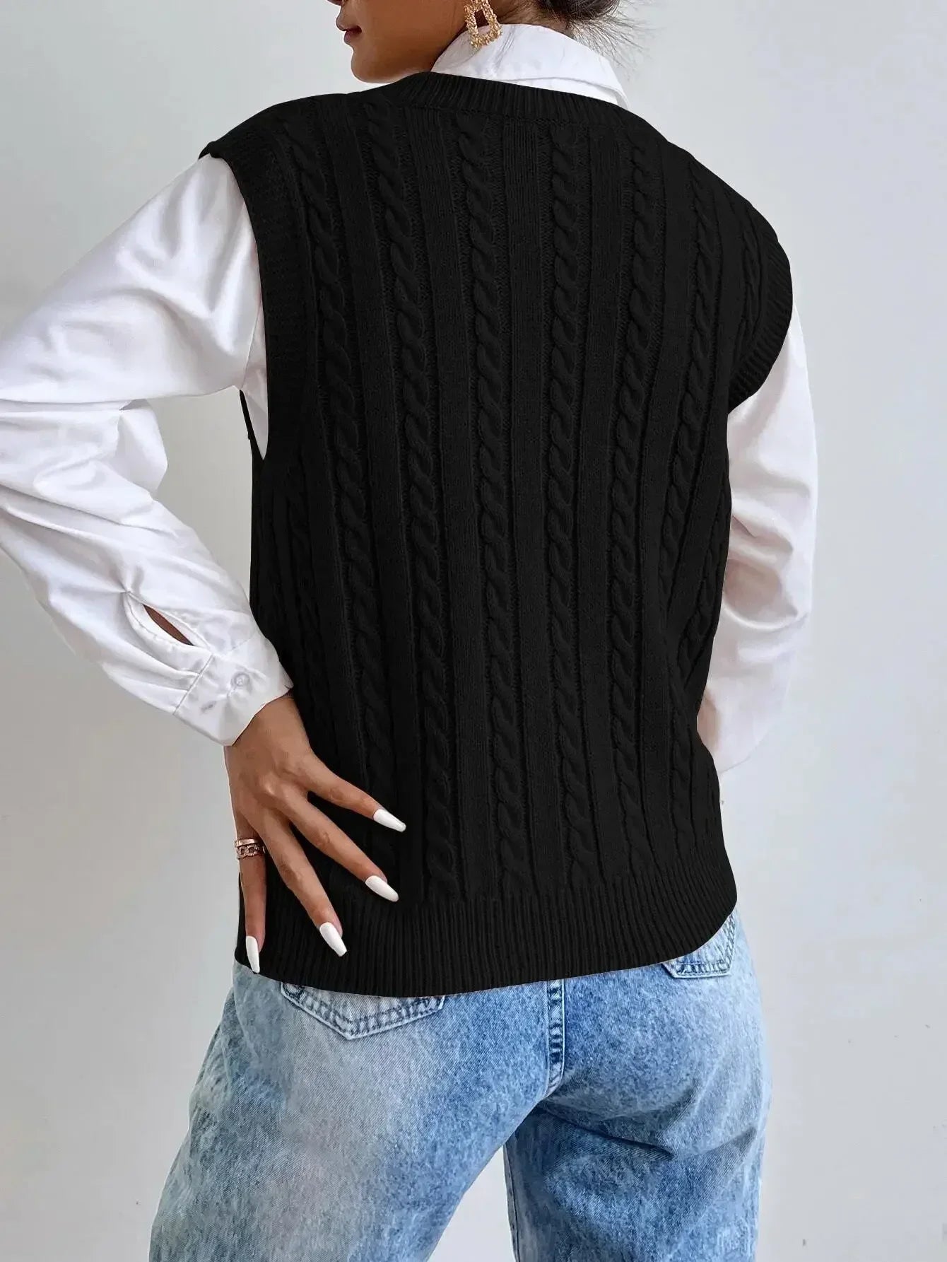 2024 Sleeveless Knitted Pullover