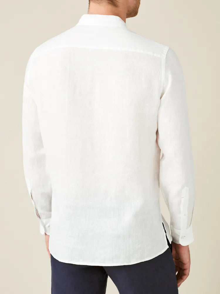 New Men's Linen Long Sleeve Shirt