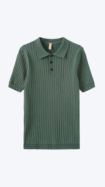 Men's Knitted Polo Shirt